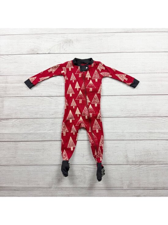 Burt's Bees Baby Other - Burt’s Bees Baby Christmas Tree Print Organic Cotton Footie Pajamas 3-6 Months